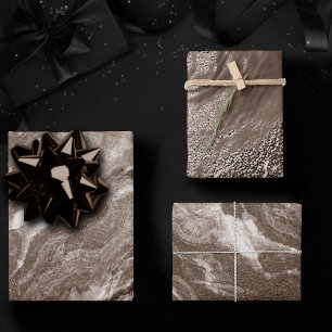 Feuille De Papier Cadeau Agate de mauve cristallisée   Marbre rose Rose pou