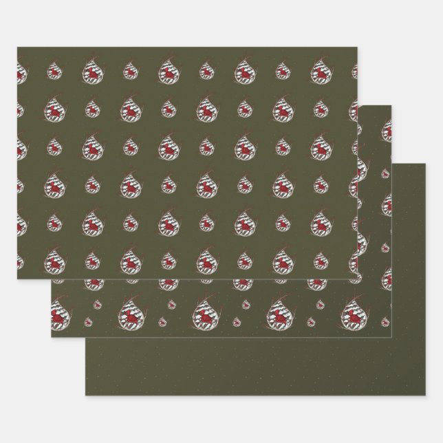 Feuille De Papier Cadeau Alexandre le Cardinal Wrapping Paper Set (Lot)