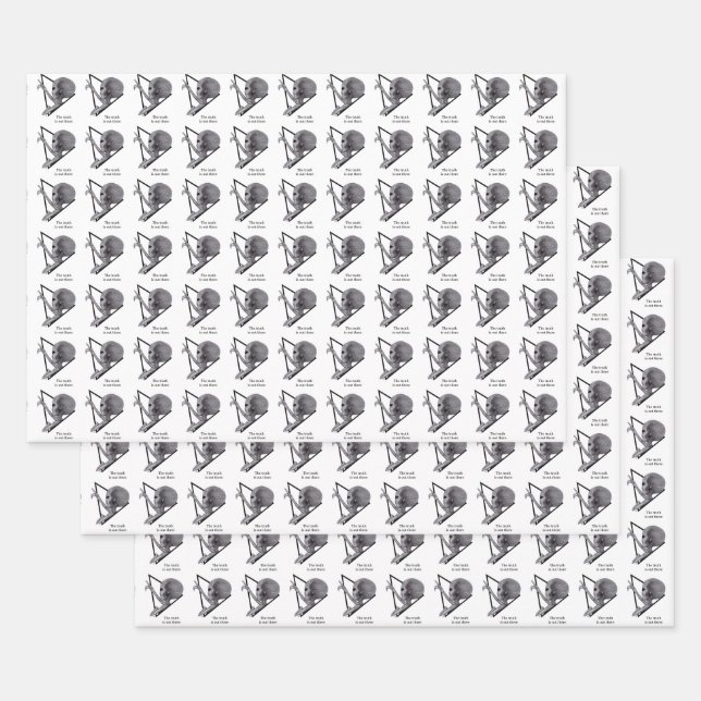 Feuille De Papier Cadeau Alien gris, la vérité est là (Lot)