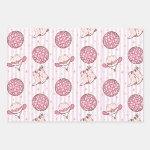 Feuille De Papier Cadeau Allons-y les filles Disco Cowgirl Enterrement de v