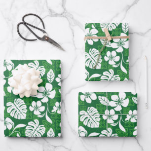 FEUILLE DE PAPIER CADEAU ALOHA VENDREDI (VERT)