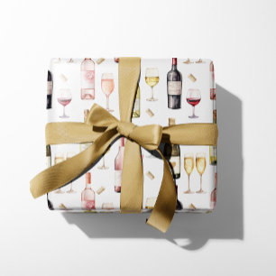 Feuille De Papier Cadeau Amateur de vin 