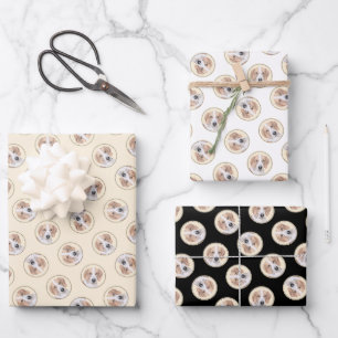 Feuille De Papier Cadeau American Foxhound Red Walker mignonne Peinture Chi