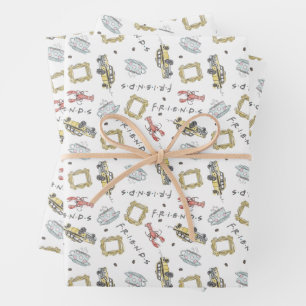 Feuille De Papier Cadeau AMIS™   Central Perk Watercolor Motif