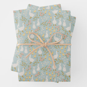 Feuille De Papier Cadeau Amis du printemps