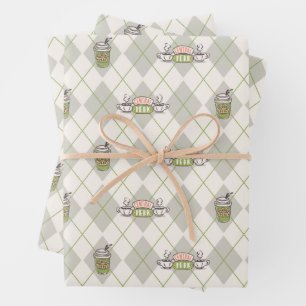 Feuille De Papier Cadeau AMIS™ Motif de Jacquard Perk Central