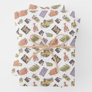 Feuille De Papier Cadeau AMIS™   Motif d'icône Poka Dot