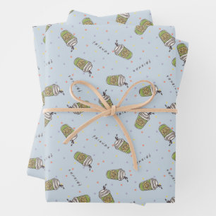 Feuille De Papier Cadeau AMIS™   Polka Dot Central Perk Motif