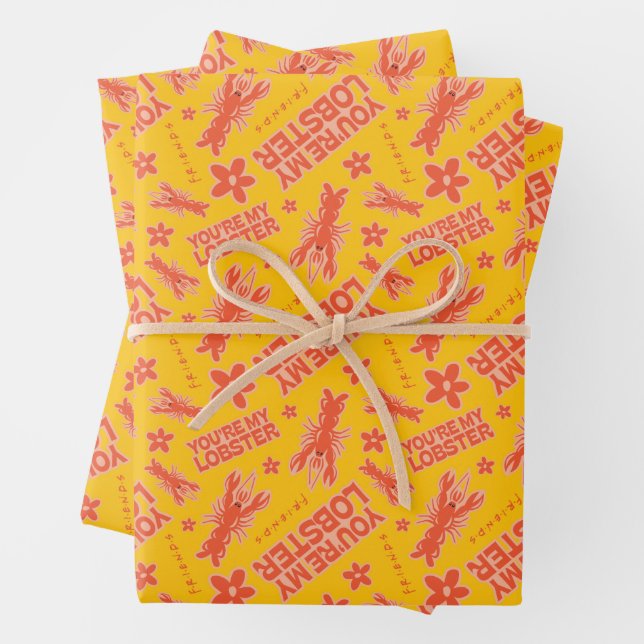 Feuille De Papier Cadeau AMIS™ | Vous êtes mon homard Motif vibrant (En situation)