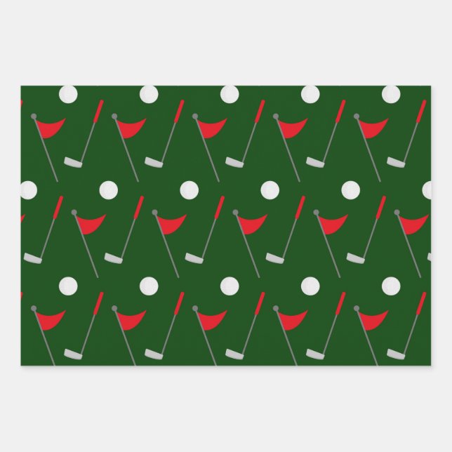 Feuille De Papier Cadeau Amoureux de golf, Cadeau de golf, Motif sportif (Devant)