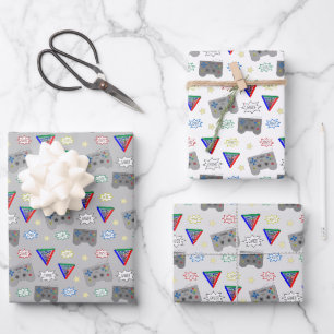 Feuille De Papier Cadeau Amusant et fantaisie 3 System Gamer
