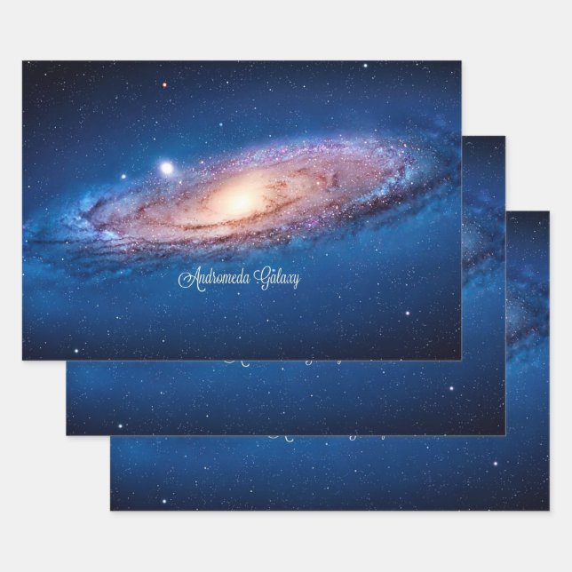 Feuille De Papier Cadeau Andromeda Galaxy (Lot)