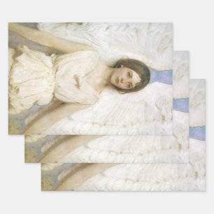 Feuille De Papier Cadeau Angel par Abbott Thayer, Art Victorien Vintage