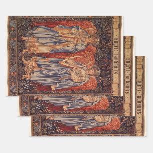 Feuille De Papier Cadeau Angeli Laudantes par Sir Edward Coley Burne Jones
