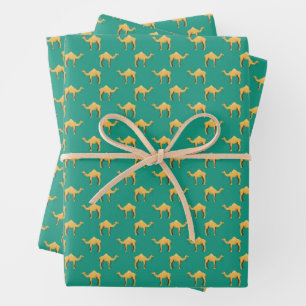 Feuille De Papier Cadeau Animal de chameau arabe