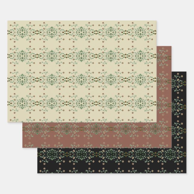 Feuille De Papier Cadeau Appartement élégant et élégant (Lot)