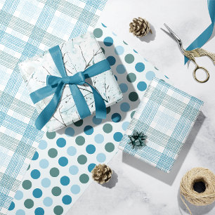 Feuille De Papier Cadeau Aqua Turquoise Wrapping Paper Sheets