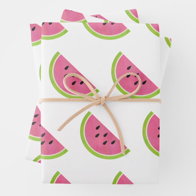 Feuille De Papier Cadeau Aquarelle (En situation)