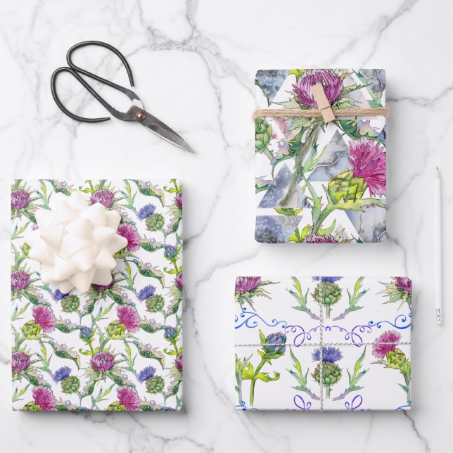 Feuille De Papier Cadeau Aquarelle (Recto)