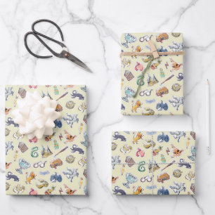 Feuille De Papier Cadeau Aquarelle Harry Potter Icons