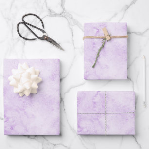 Feuille De Papier Cadeau Aquarelle violette élégant