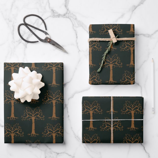 Feuille De Papier Cadeau Arbre blanc de Gondor (Recto)