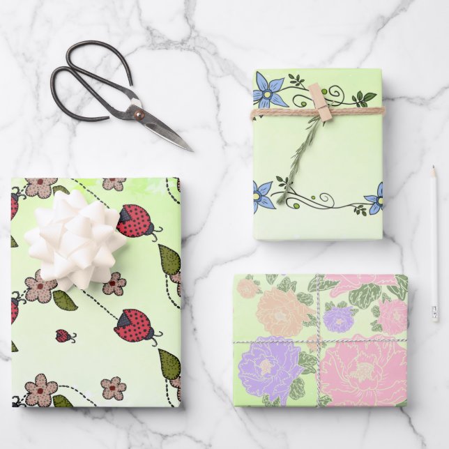 Feuille De Papier Cadeau Arc-en-ciel (Recto)