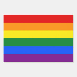 Feuille De Papier Cadeau Arc-en-ciel LGBT Pride