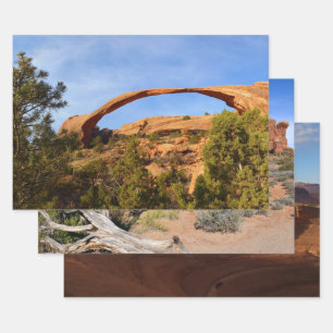 Feuille De Papier Cadeau Arc paysager au Parc national des Arches