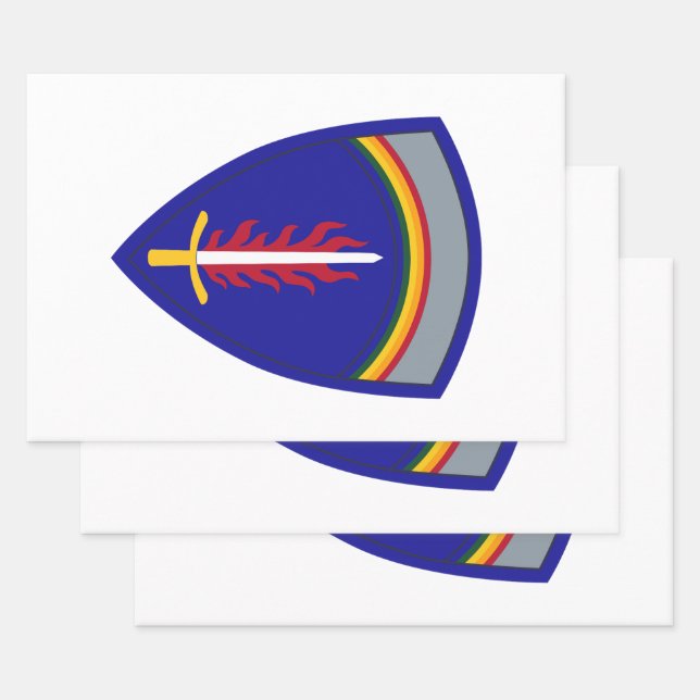 Feuille De Papier Cadeau Army Europe USAREUR (Lot)