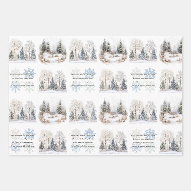 Feuille De Papier Cadeau Arrêter par Woods (Devant)