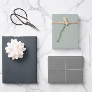Feuille De Papier Cadeau Arsenic clair Tête de Bataille Cendres Gris Tons 3