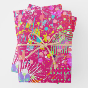 Feuille De Papier Cadeau Art abstrait maximaliste : le magasin de bonbons