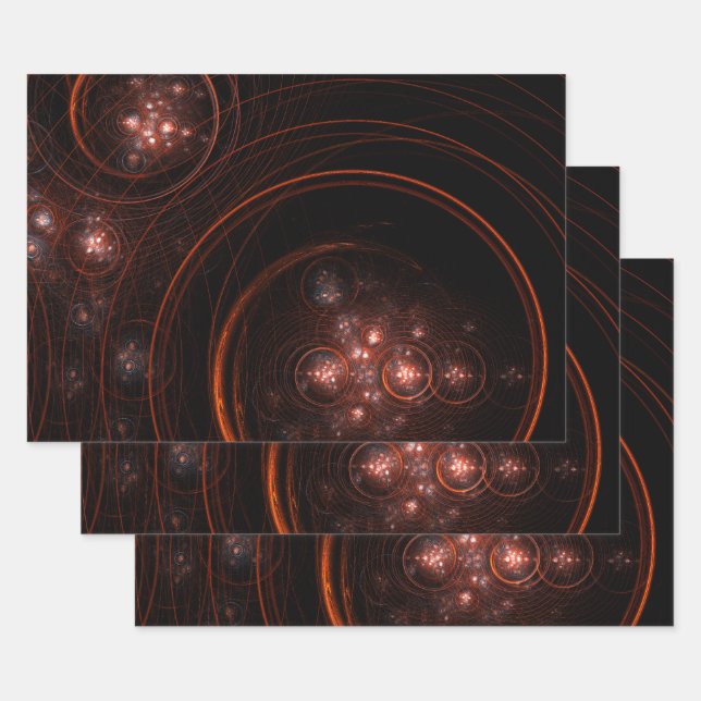 Feuille De Papier Cadeau Art Abstrait Starlight (Lot)