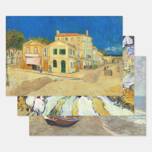 Feuille De Papier Cadeau Art de Vincent Van Gogh, Découpage
