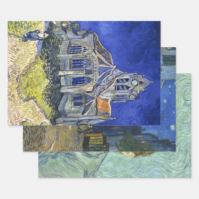 Feuille De Papier Cadeau Art de Vincent Van Gogh, Découpage (Lot)