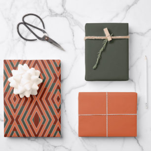 Feuille De Papier Cadeau Art et couleur de motif tribal du sud-ouest améric
