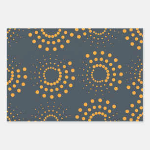 Feuille De Papier Cadeau Art motif géométrique simple et abstrait moderne