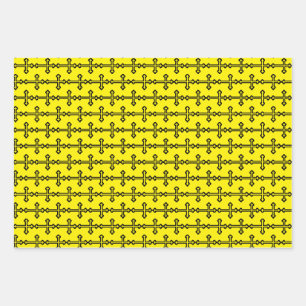 Feuille De Papier Cadeau Art symbolique chrétien moderne et minimaliste de