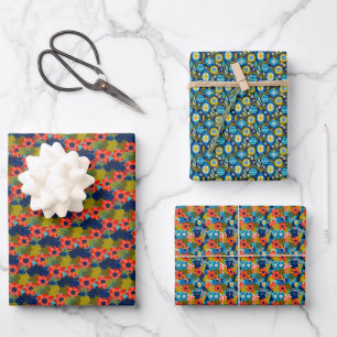 Feuille De Papier Cadeau Artsy Poinsettia Noël