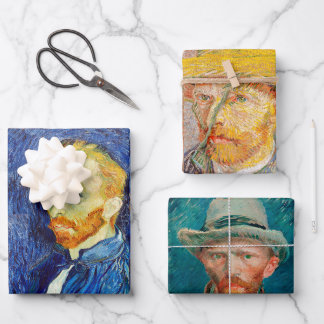Feuille De Papier Cadeau Autoportrait de Vincent Van Gogh