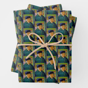 Feuille De Papier Cadeau Autoportrait de Vincent van Gogh avec l'oreille ba
