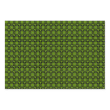 Avocado Green Black Buffalo Heart Plaid