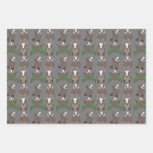 Feuille De Papier Cadeau Badger