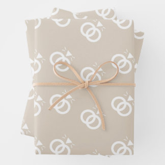 Feuille De Papier Cadeau Bagues mariages