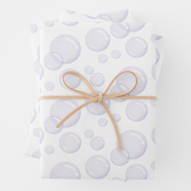 Feuille De Papier Cadeau Bain de bulle souffle bulle bulle spa fête (En situation)