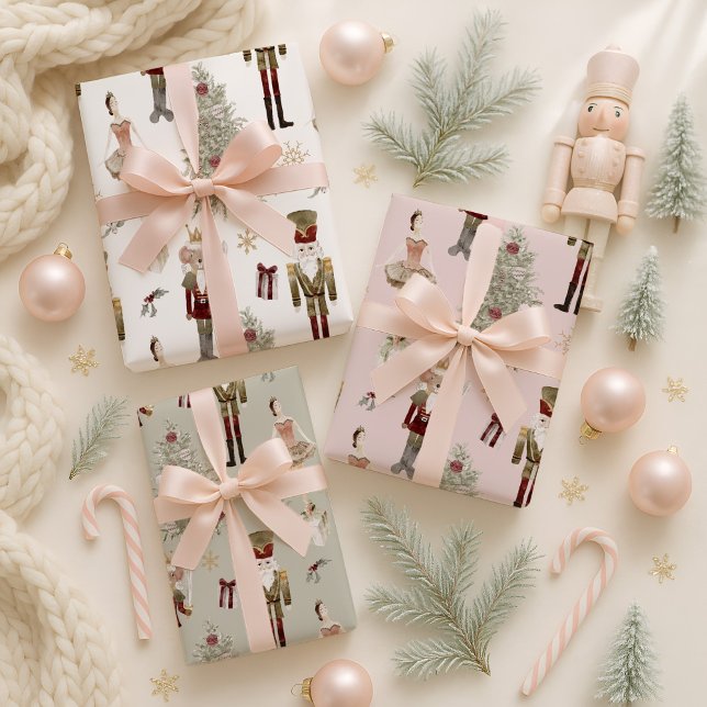 Feuille De Papier Cadeau Ballet Suite Nutcracker (Créateur téléchargé)