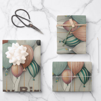 Feuille De Papier Cadeau Ballons