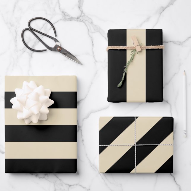 Feuille De Papier Cadeau Barre croisée (Recto)