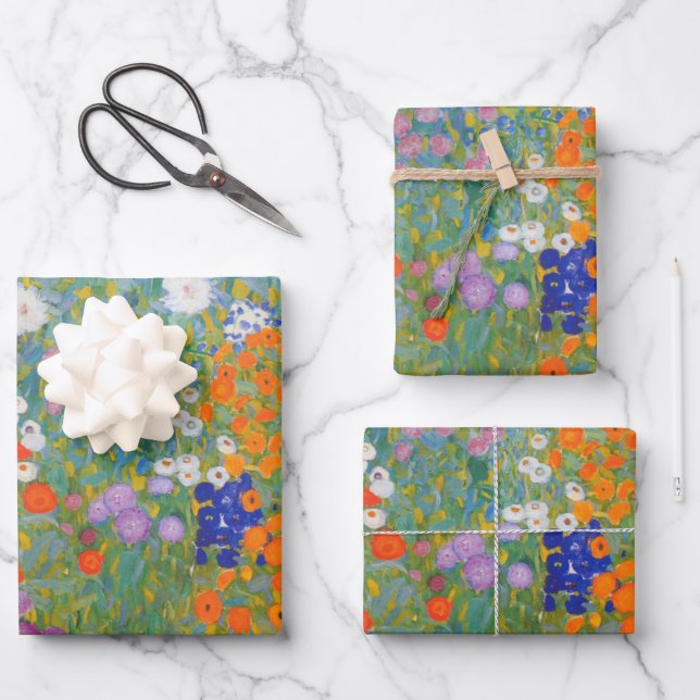 Feuille De Papier Cadeau Bauerngarten - Gustav Klimt (Recto)